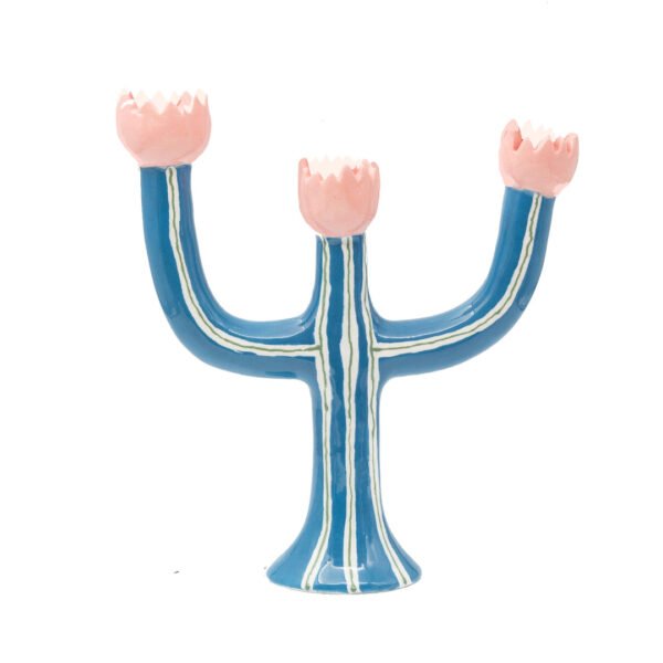 LAETITIA ROUGET Blue Tulip Candleholder