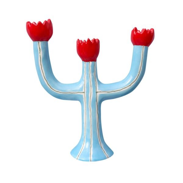 LAETITIA ROUGET Turquoise Tulip Candleholder